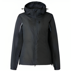 Chaqueta ecuestre impermeable, seca y cómoda, de alta calidad, para lluvia, para montar a caballo, con tuberías reflectantes en la parte delantera y trasera - Product Image 1