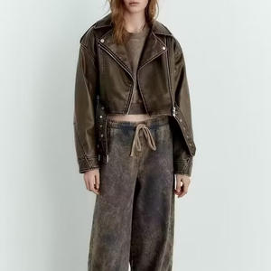 Vêtements en cuir pour femmes, mode streetwear, veste pour femmes, vestes grandes tailles, vêtements pour femmes - Product Image 2