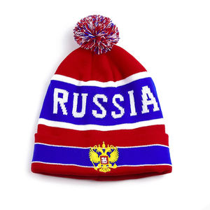 Gorro de gorro con logotipo personalizado de Jacquard de bloque sólido de alta calidad para uso de fiesta Unisex 100% algodón cuatro estaciones - Product Image 2