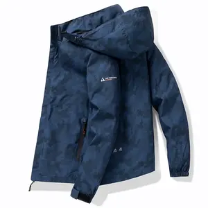 Veste de randonnée à capuche hommes vestes Bomber en plein air coupe-vent imperméable 2025 printemps automne sport vestes Cargo décontractées - Product Image 2