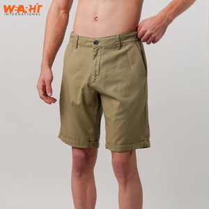 Pantalones cortos deportivos de calle de alta calidad con logotipo personalizado OEM para hombre, pantalones cortos informales de punto de algodón transpirable para entrenamiento, cintura elástica con cordón - Product Image 3