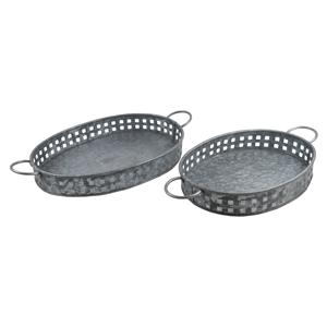 Vente chaude Galvanisé Métal Plateau Rond Utilisation Pour La Maison Hôtel Mariages Occasions Plantes Noël Plateau En Métal Décor Qualité - Product Image 3