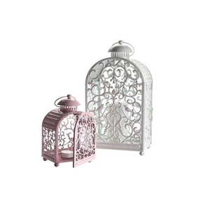 Lanterne de conception avantageuse, différentes tailles, bonne qualité, fer blanc et rose, lanterne suspendue pour vente en tête de liste - Product Image 1