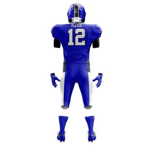 Uniforme de football américain Stock 100% Polyester antibactérien séchage rapide respirant facile à porter Uniforme d'équipe manches courtes Plus - Product Image 6