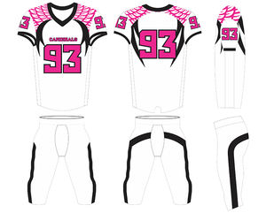 เสื้อฟุตบอลอเมริกันแขนสั้นสำหรับผู้ชายชุดรักบี้พิมพ์ลายผ้า100% โพลีเอสเตอร์ - Product Image 4