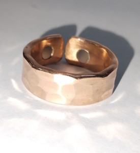 Luxury Copper jewelry copper ring Handmade hammered ring Minimalist copper ring Artisan copper jewelry Rustic hammered ring - Product Image 1