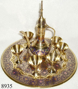 Conjunto de vino de latón con 6 copas, innovación definitiva - Product Image 6