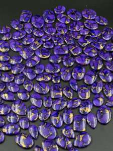 Cabujón de Turquesa Kingman Suelta de Alta Calidad AAA+, Tamaño Personalizado, Gema Natural de Cobre Púrpura, Accesorios de Joyería DIY - Product Image 2