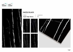 Carreaux en porcelaine super noir à haute brillance 600x1200mm, surface polie de qualité supérieure pour sols et murs - Product Image 5