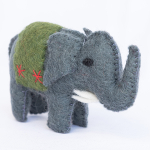 Meilleurs jouets éducatifs en feutre de l'Himalaya pour enfants, ensemble de conception éléphant et cheval, animaux en laine personnalisés, 5-7 ans, temps de jeu unisexe - Product Image 6