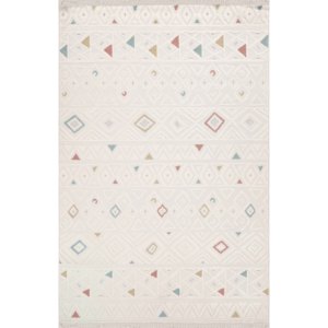 Tapis de sol Netline TR006 multicolore moderne Trendo, en polypropylène 100 %, à poils coupés et bouclés, 80x150 cm, pour la maison, la chambre, le bureau, la chambre d'enfant - Product Image 6