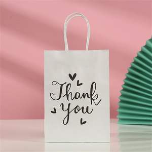 Paper Lunch Bag Customised Size Logo Paper Bags with <b>Twisted</b> Handle Gift Bags Shopping Bags for Craft, Fashion, Gold Supplier - Product Image 2