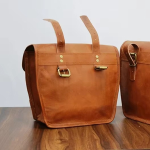 Sacoches de moto unisexes élégantes 2025 de taille personnalisée 10X13 pouces en cuir véritable sac de motard combiné ceinture de voyage pour boîtes de sacs de vélo - Product Image 3