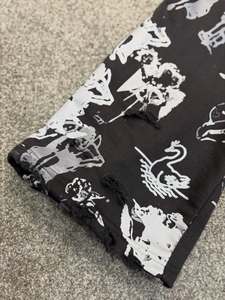 Survêtements à capuche en molleton imprimés intégralement pour hommes, coupe ample, style streetwear, respirants, 380g, OEM - Product Image 2