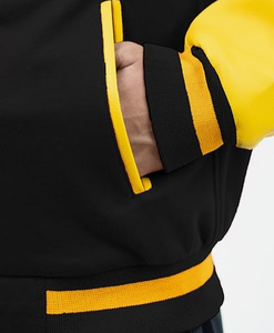 Blouson Bomber Unisexe en Toile Col Montant Logo Avant Léger Respirant Écologique - Product Image 5