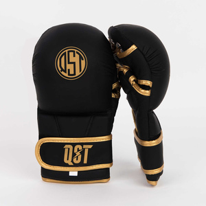 Guantes de MMA de cuero impermeables para hombres de alta calidad para artes marciales mixtas Muay Thai Fighting Sparring Punching Training - Product Image 1