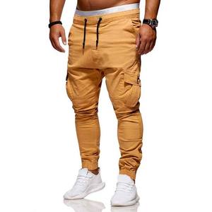 OEM Custom Men's High Street Casual <b>Trousers</b> Canvas Breathable Waterproof Quick Dry Eco-Friendly Solid Color Joggers <b>Drawstring</b> - Product Image 3