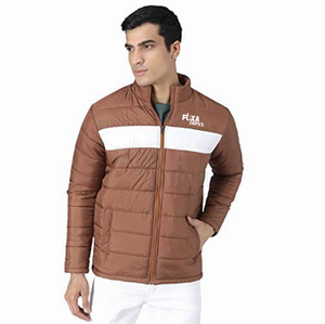 Chaqueta acolchada ligera para hombre 2024 tela de lona personalizable cuello levantado Logo bordado para invierno servicio OEM disponible - Product Image 1