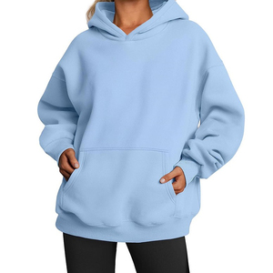 Sweat à capuche unisexe 100 coton de haute qualité avec broderie 3D personnalisée Sweat-shirt uni pour femmes pour femmes - Product Image 2