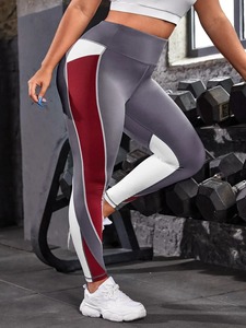 Mallas de Yoga de secado rápido para mujer de alta calidad, nuevo diseño, Color sólido, cintura media, cierre con cordón, pantalones transpirables - Product Image 6