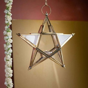 Lanterne suspendue Star t-light, nouveau design pour mariage, décoration de maison, hôtel, Restaurant, bureau, haute qualité, fabriqué en inde - Product Image 1