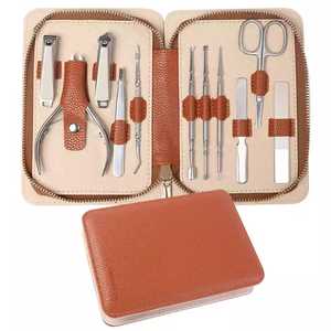 11 Pieces Black Colors <b>Nail</b> Clippers Set High Quality Manicure <b>Kits</b> by Zachary Industries - Product Image 2