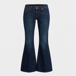 <b>Women's</b> Denim Cotton Flared <b>Jeans</b> Best Quality Customizable <b>Women</b> <b>Jeans</b> for Adults Street Wear <b>Women</b> Clothing Fashion Style - Product Image 1