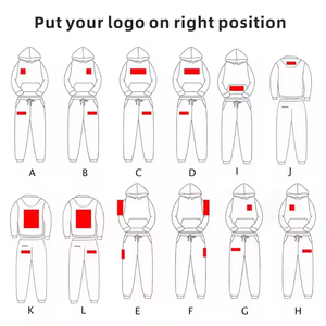 Survêtement personnalisé avec logo pour homme, ensemble de survêtement unisexe, jogging, ensemble vintage avec fermeture éclair intégrale, sweat-shirts à capuche délavés à l'acide, survêtement - Product Image 6