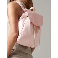 Tas Ransel Mini Katun Organik Westford Mill EarthAware Ramah Lingkungan dengan Tali Serut, Tas Promosi
