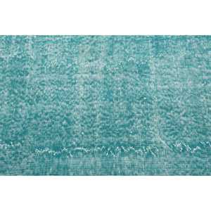 Alfombra Vintage de 3.8x6 pies, Alfombra Turca Decorativa, Alfombra de Lana con Diseño Floral Azul y Blanco - Product Image 5