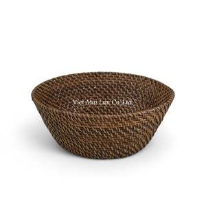 Bandeja de Ratán Hecha a Mano con Acabado Natural para Servir en la Mesa de Comedor y Decoración de Interiores - Product Image 1