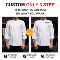 Vêtements de travail de cuisine personnalisés, veste de chef, uniforme de restaurant japonais pour serveuse, uniforme de chef à manches longues