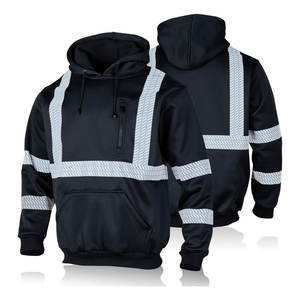 Uniforme de trabajo de poliéster de alta calidad con capucha Super Visible Hivis reflectante seguridad sudadera chaqueta al por mayor alta térmica - Product Image 1