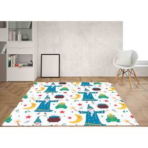 Printed <b>Rug</b>: Wizard <b>Rugs</b>, Potion <b>Rug</b>, Toad <b>Rugs</b>, Kids Room <b>Rug</b>,<b>Chenille</b> <b>Rug</b> - Product Image 2