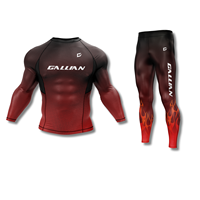 Séchage rapide personnalisé Sublimation brésilien jiu jitsu Fitness Compression t-shirt hommes entraînement col rond Gym t-shirts combat porter MMA