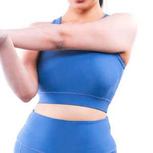 Vente chaude Femmes Gym Wear Personnalisé Solide Motif Yoga Pantalon Workout Shorts Ensemble Brodé Technics Bouton Patch En Gros - Product Image 4