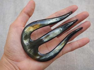 Bâton de cheveux en corne naturelle fait à la main pour femmes outils élégants pour la décoration des cheveux pinces à cheveux pour dames - Product Image 6