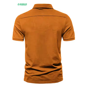 Polo Personalizable de Manga Corta de Secado Rápido para Hombre, Marca Propia, para Golf, Hecho de Poliéster, Diseño de Punto Sólido - Product Image 6