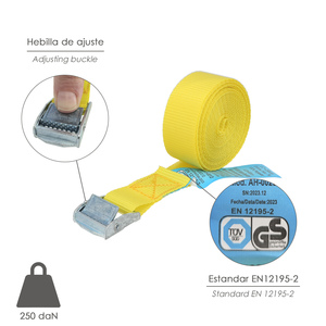 Cinghia di Ancoraggio con Rattino 4,5 metri x 25 mm. (2 Unità) - Product Image 3