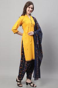 ชุดคอลเลกชั่น Patiala Salwar คอลเลกชั่นผ้าฝ้ายบริสุทธิ์พิมพ์ลาย - Product Image 5