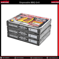 Dispositif de sécurité pour flamme de barbecue en aluminium jetable, portable, pour camping en extérieur, charbon de bois, durée de combustion de 120 min, 75% de combustion, support personnalisé