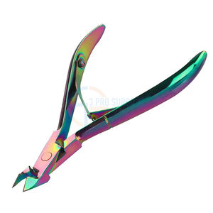 3PRO pinces à cuticules professionnelles en acier inoxydable, pince à ongles à ressort unique, pince à cuticules 4mm 5mm 6mm mâchoire - Product Image 1