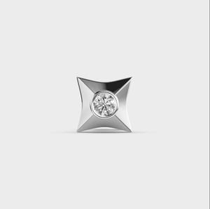 Pendientes de Diamante Cultivado en Laboratorio, Corte Cuadrado, Engaste de Bisel, Diamante Redondo, Certificado IGI, Oro Blanco/Rosa/Amarillo de 18K, Regalo de Aniversario - Product Image 5