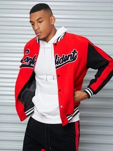 Wholesale Custom Men's Varsity <b>Baseball</b> <b>Bomber</b> <b>Jacket</b> Plus Size Lightweight Summer & Heated Winter <b>Jacket</b> Manufacturer - Product Image 5