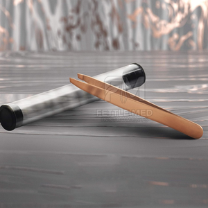 Pinza de Cejas Profesional de Belleza con Mango Antideslizante, Pinza de Cejas de Acero Inoxidable de Calidad de Salón de Lujo - Product Image 3