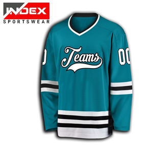 OEM High Quality Customizable Hockey Pullover Sublimation Printing Team Jersey <b>with</b> Lace for <b>Ice</b> Hockey Players and <b>Fans</b> - Product Image 3