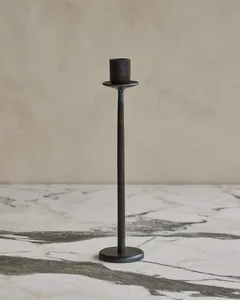<b>Black</b> Antique Metal Iron Candle Holder Christmas Home Decoration <b>Candlestick</b> Holders High Quality Handmade Fancy Candle Mold - Product Image 2