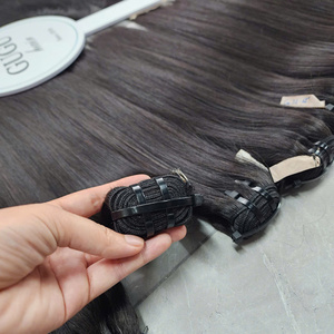 BEST SELLER Super doble dibujado vietnamita cabello crudo virgen extensiones de cabello hueso recto Color Natural paquetes de tamaño - Product Image 3