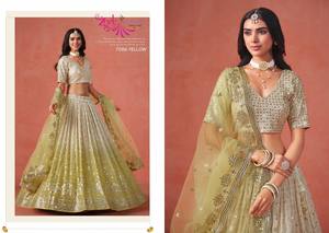 Georgette คอลเลกชัน lehenga choli แคตตาล็อกเต็มรูปแบบที่มีอยู่ในอัตราขายส่งคอลเลกชันงานแต่งงานราคาขายส่ง - Product Image 2