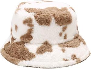 SIDDIQUI HOSINEX Nouveau 2024 Chapeau bob pour femme en fausse fourrure unie, doublé, décontracté, en peluche, sans couture, teint, chaud pour l'hiver, avec nœud, vente en gros - Product Image 5